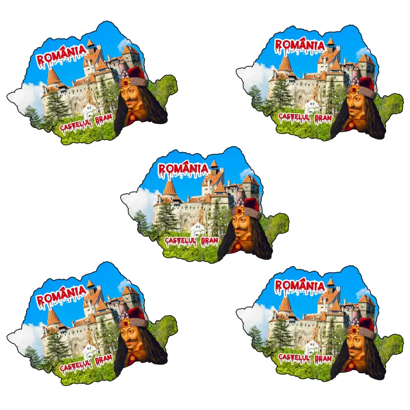 Mgs204-magnet frigider castelul br.+vlad t.harta